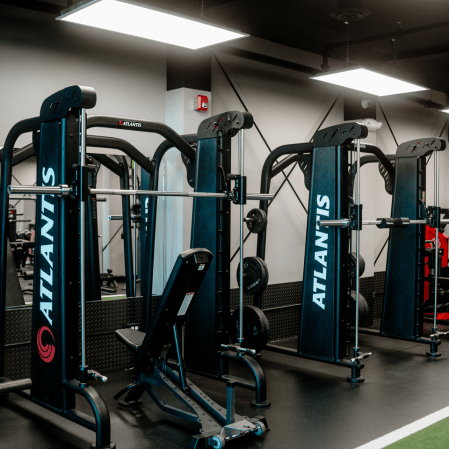 Atlantis machines at Iron Lore Gym, Beaumont, AB
