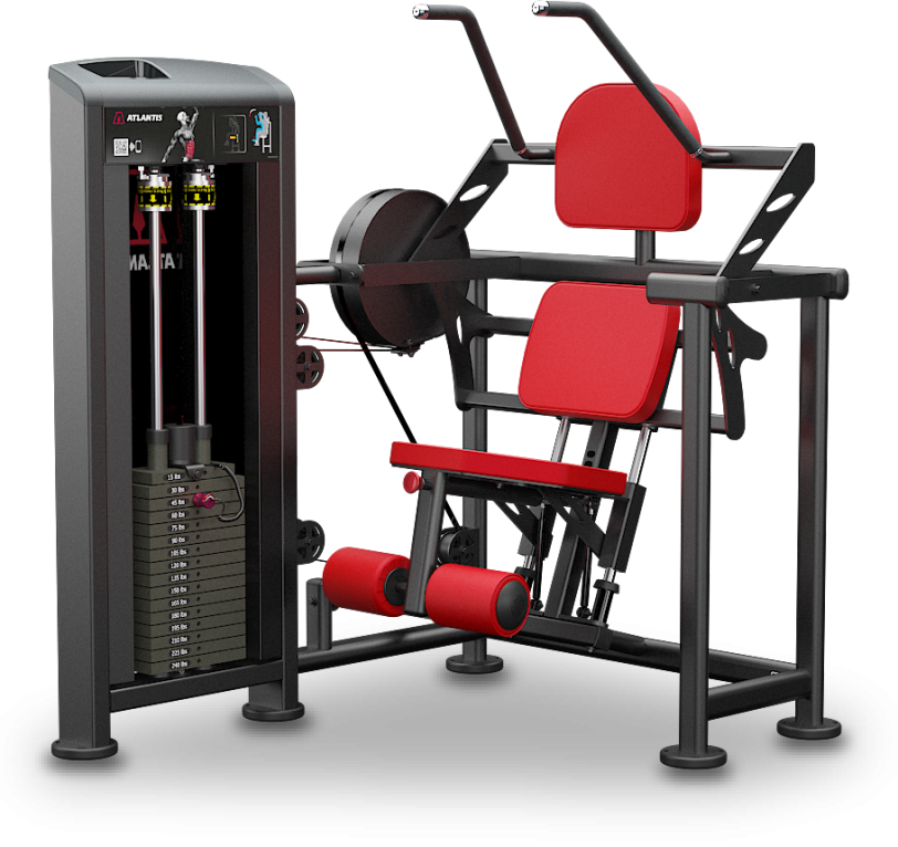 Dual seated crunch, view 1