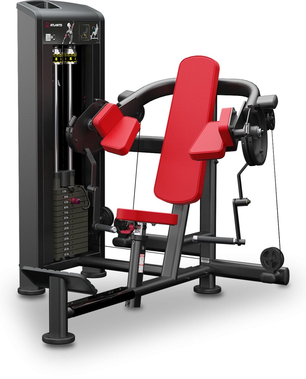 Biceps isolator, view 1