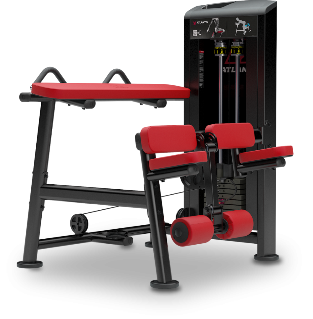 Kneeling leg curl, view 1
