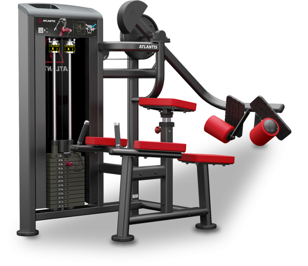 Glute machine, view 1