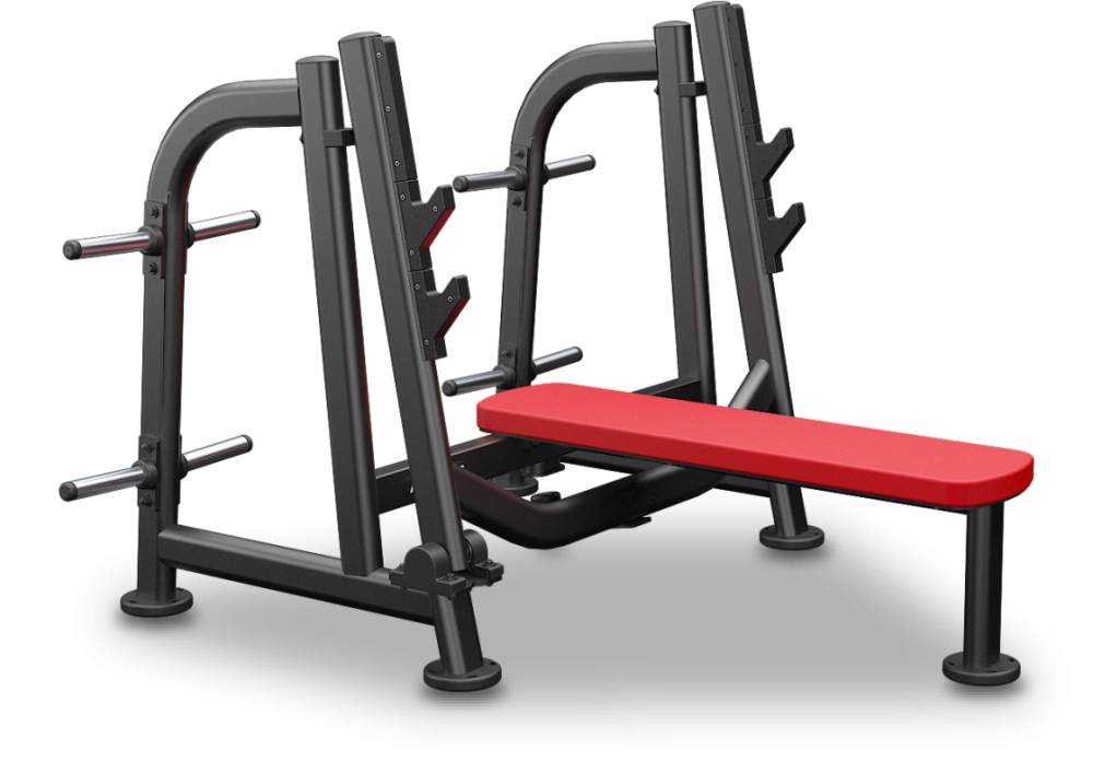 Olympic flat bench press (with pivot), view 1
