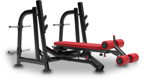 Olympic flat / Decline bench press (with pivot)