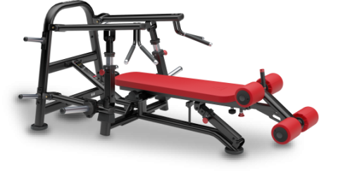 Decline / Flat converging bench press