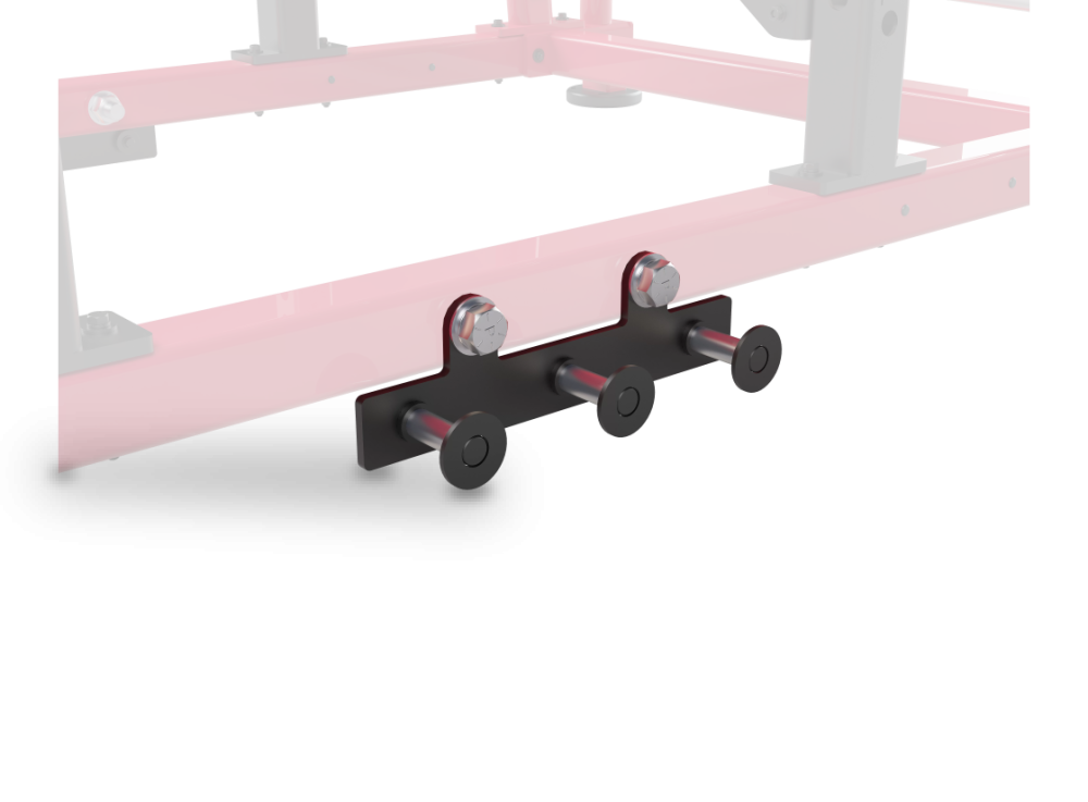 Retractable resistance band pegs - bottom (pair), view 1
