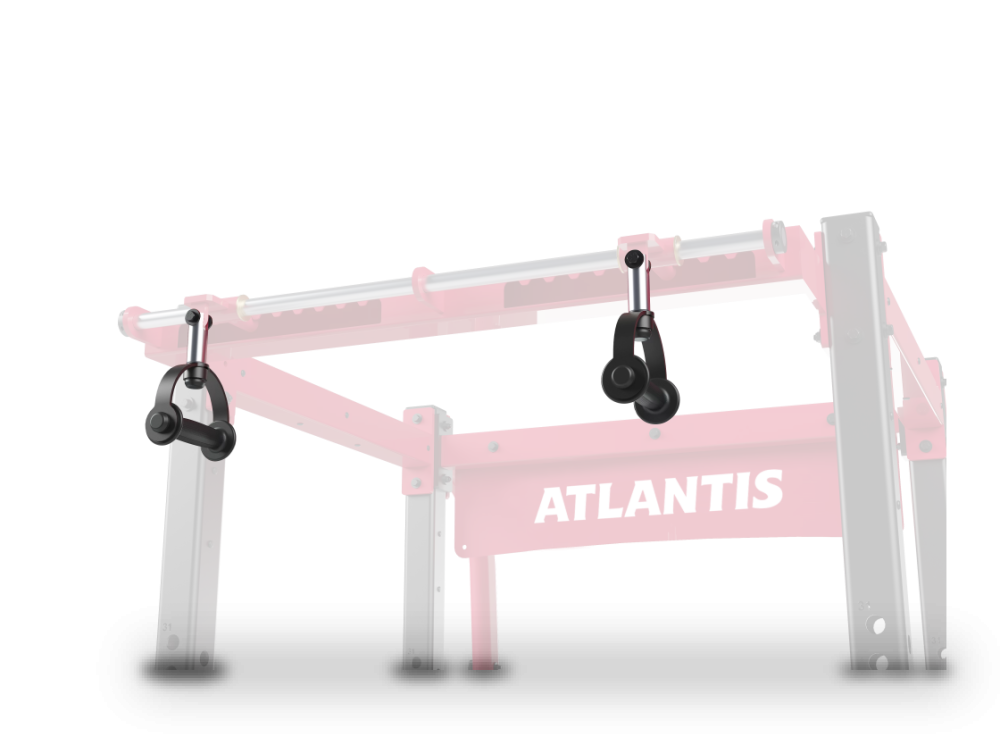 Rotating handle pull-ups, view 1