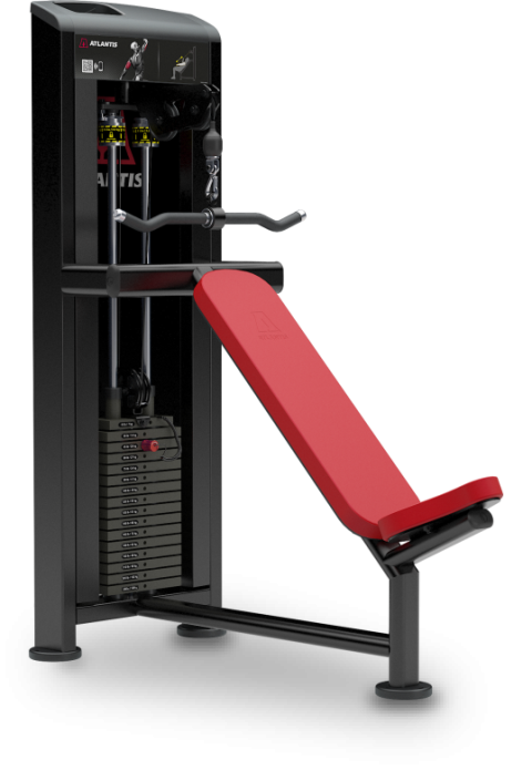 Incline triceps pushdown