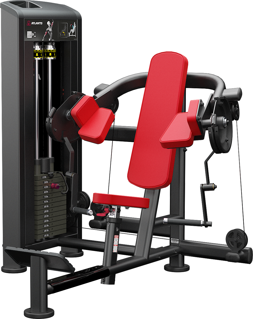 Biceps isolator, view 1