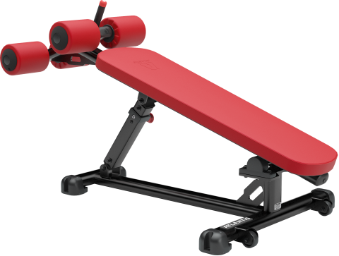 Adjustable decline bench