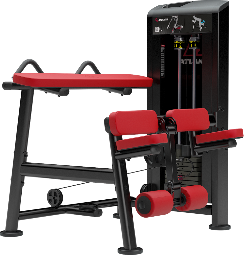 Kneeling leg curl, view 1