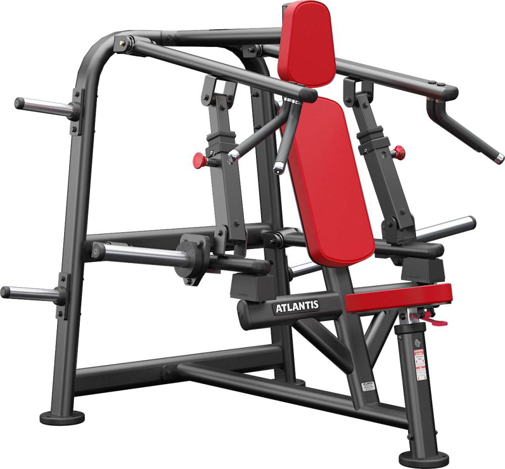Converging shoulder press, view 1