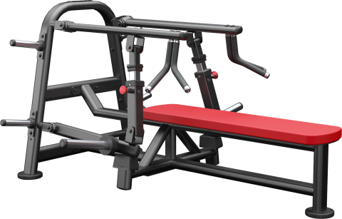 Lying converging bench press