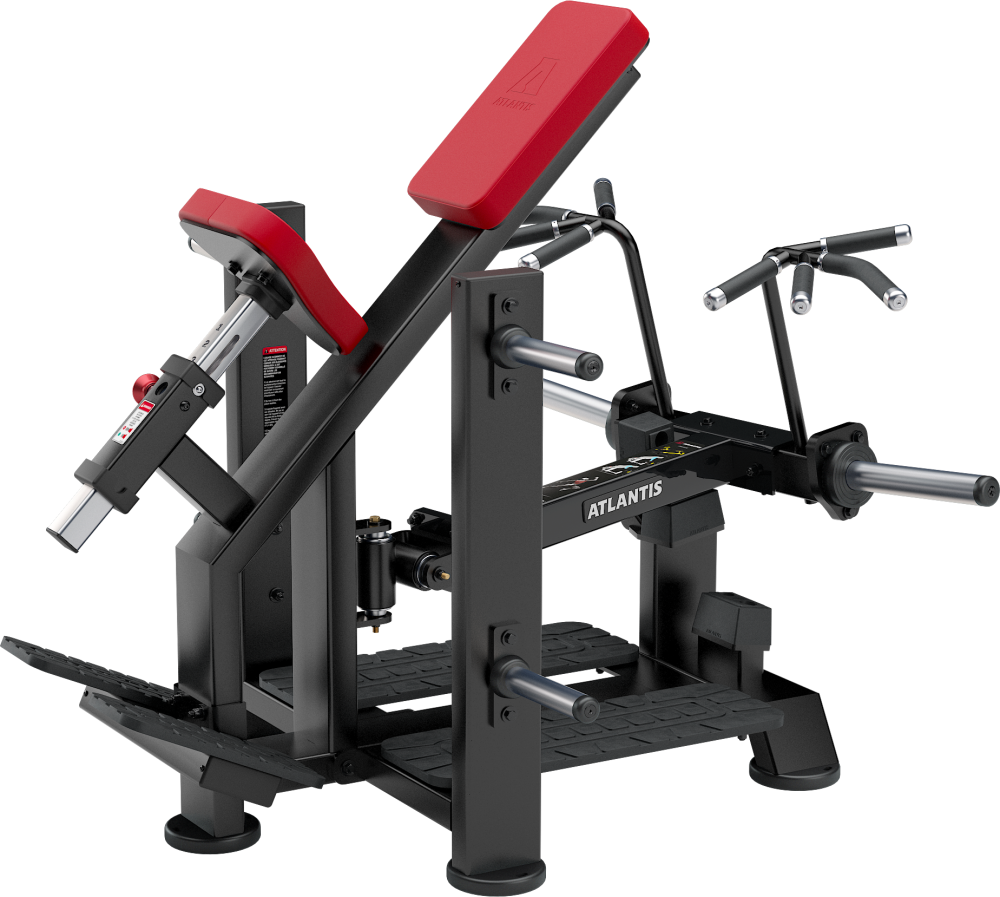 Incline T-Bar Row PW625, three-quarter view