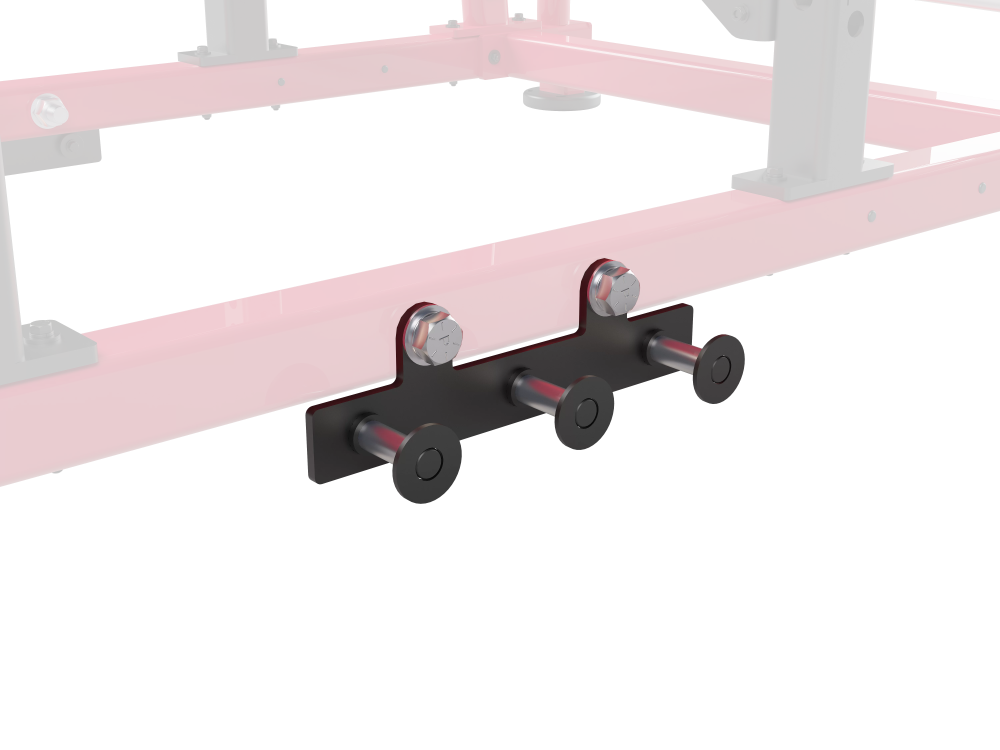 Retractable resistance band pegs - bottom (pair), view 1