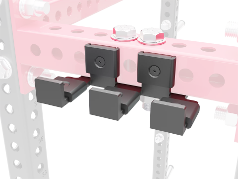 Double Hanging Bar Storage (side-by-side)