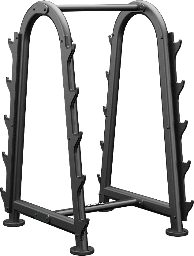 Barbell rack, view 1